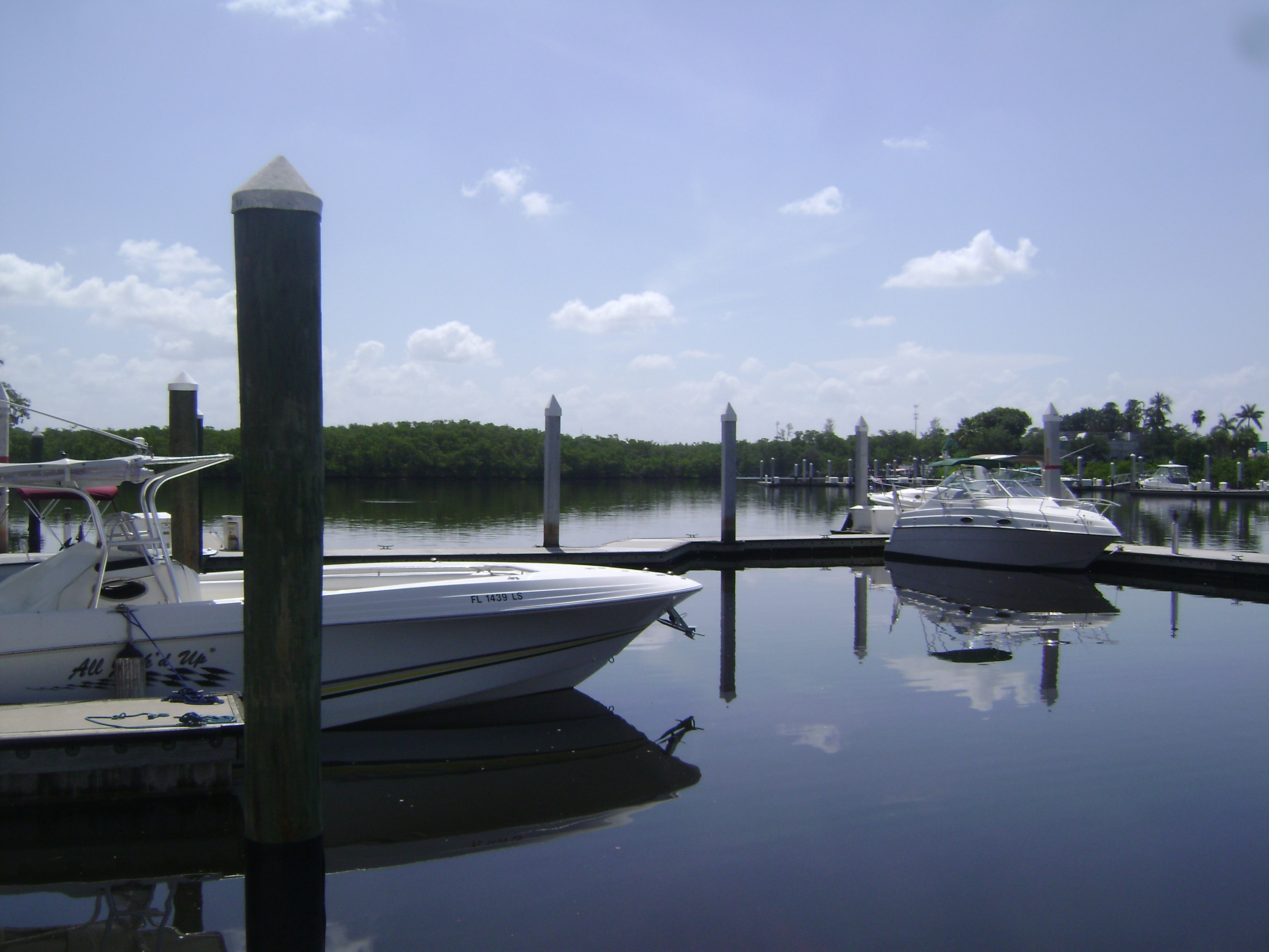 Dock at Bayfront in Naples, Florida.